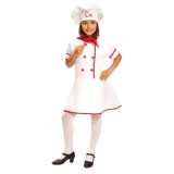 Cumpara ieftin Costum bucatar pentru fete 110-120 cm 5-6 ani, Kidmania