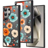 Hus&Auml; pentru samsung galaxy s25 ultra, flower 12, protec&Egrave;ie camer&Auml;, anti&Egrave;oc, design slim, negru