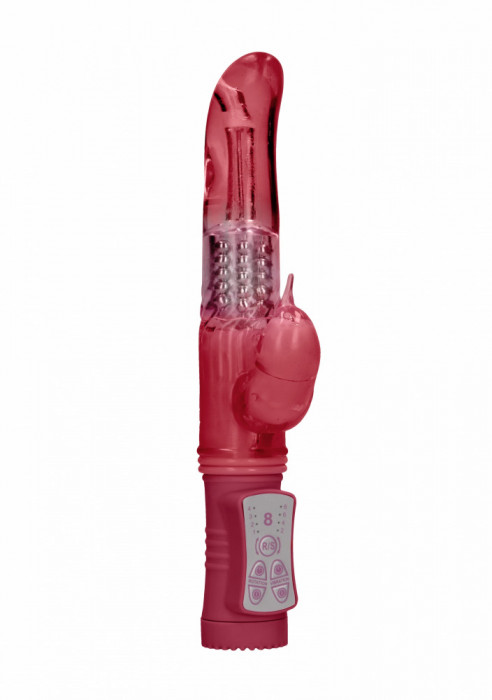 Vibrator Rotativ cu Bile, Delfin Orgasmic, Rosu