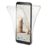 Husa Full TPU 360&deg; (fata + spate) pentru Samsung Galaxy A6+ (2018), Transparent