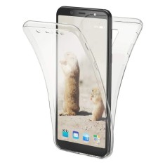 Husa Full TPU 360&deg; (fata + spate) pentru Samsung Galaxy A6+ (2018), Transparent