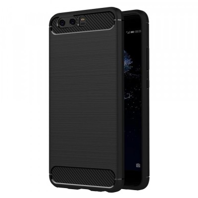 Husa pentru Huawei P10 Plus, Techsuit, Carbon, Neagra foto