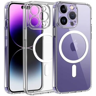 Co2 Caz Magnetic Caz Clar Armat Pentru Magsafe Iphone 15 Pro foto