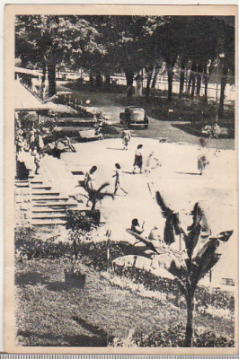 bnk cp Calimanesti - Parcul - circulata 1955 - Libraria noastra 318 foto