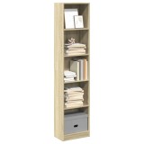 vidaXL Bibliotecă, stejar sonoma, 40x24x176 cm, lemn prelucrat 857794