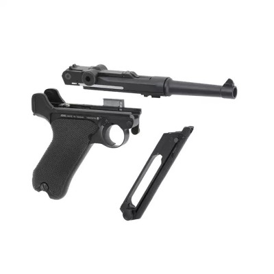 Pistol Istoric LuggerP08 4inch BlowBack CO2 airsoft 6mm foto