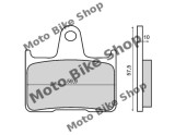Placute Frana Moto Kevlar MBS 225101121RM Fata
