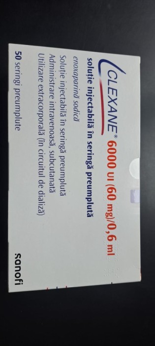 Vand 1 cutie Clexane 0.6 ml (6000Ul)