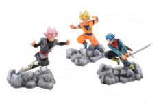 Set figurina Dragon Ball Z Super Goku Rose Trunks Zamasu 15cm foto