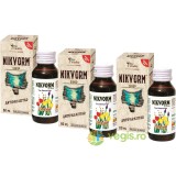 Pachet Nikvorm - Sirop pentru Eliminarea Parazitilor Intestinali 3x60ml