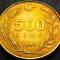 Moneda 500 LIRE - TURCIA, anul 1989 * cod 1147 C