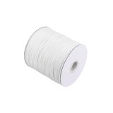 Ață de poliester ceară, moale și netedă, diametru 1.5mm &ndash; alb, 172 de iarde