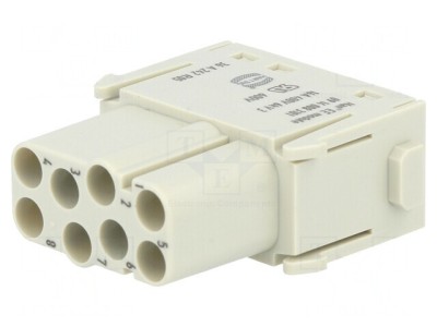 Conector modular mamă Han-Modular 8 pini fără contacte foto