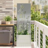 vidaXL Ecran de intimitate pentru grădină Floral Argintiu 50 x 140 cm 876453