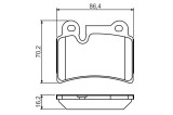 Bosch 0986494210 Placute Frana Disc VW Touareg