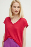 United Colors of Benetton top de in culoarea roz