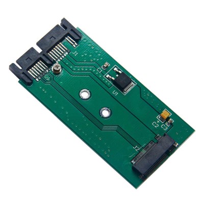 Adaptor convertor SSD M.2 NGFF (de tip SATA) - micro SATA (7+9 pini) foto