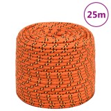 Cumpara ieftin Franghie de barca, portocaliu, 10 mm, 25 m, polipropilena