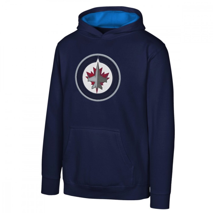 Winnipeg Jets hanorac cu glugă pentru copii Prime Po Flc Hood -Home - Dětsk&eacute; L (11 - 12 let)
