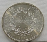 Moneda de argint 50 de franci 1978. grupul Hercules, Europa