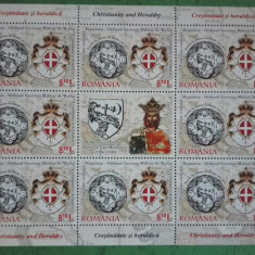 TIMBRE ROMANIA MNH LP1961e/2012 ROMÂNIA -ORD. SUVERAN MILITAR DE MALTA minicoală