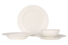 Rinart Set de vesela - Pera - 24 bucăți - 6 persoane - Porţelan