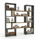 Cumpara ieftin Bibliotecă de Colț Multifuncțională, 163 x 150 x 22 cm