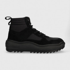 Tommy Jeans sneakers TJM MIX MATERIAL BOOT culoarea negru, EM0EM01245