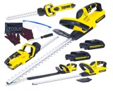 Foarfeca electrica pentru tuns gard viu cu acumulator, 520 mm, 2 x 2 Ah, 21 V, Geko G80660