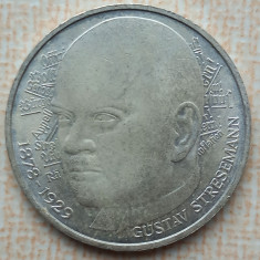 (A410) MONEDA DIN ARGINT GERMANIA - 5 MARK 1978, LIT. D, GUSTAV STRESEMANN