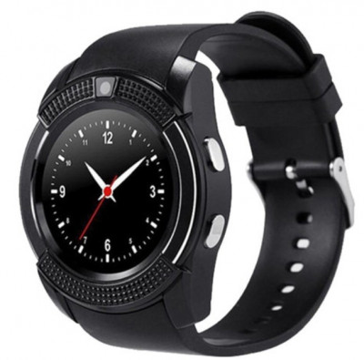 Resigilat Ceas Smartwatch V8 Negru HandsFree Bluetooth 3.0 Micro SIM Android Camera 1.3MP foto