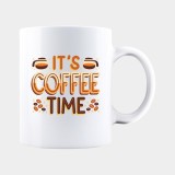 Cana alba personalizata IT&#039;S COFFEE TIME, INOVATIX&reg;. 330ml, Oem