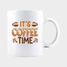 Cana alba personalizata IT&#039;S COFFEE TIME, INOVATIX&reg;. 330ml