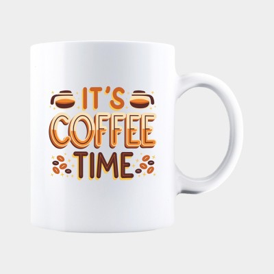 Cana alba personalizata IT&amp;#039;S COFFEE TIME, INOVATIX&amp;reg;. 330ml foto