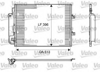 Condensator / Radiator aer conditionat RENAULT TWINGO II (CN0) (2007 - 2014) VALEO 814061 foto