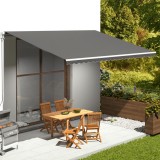 vidaXL P&acirc;nză de rezervă copertină, antracit, 5x3,5 m 311952