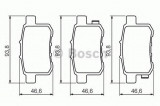 Set placute frana,frana disc HONDA ACCORD VIII (CU) (2008 - 2016) BOSCH 0 986 494 338