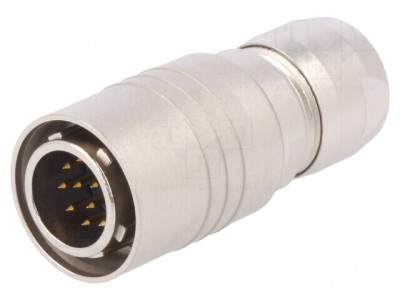 Conector circular HR10 push-pull mufă aurită 12 pini foto