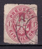 Cumpara ieftin ✅ (S45) Germania veche - Prusia 1861 &quot; Vulturul in oval &quot; 1 Sgr , Michel nr.16 , stampilat