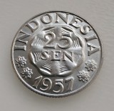 Indonezia - 25 Sen 1957 aunc/unc - L5