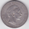 Germania 5 mark marci Prussia 1895 Wilhelm II, Europa, Argint