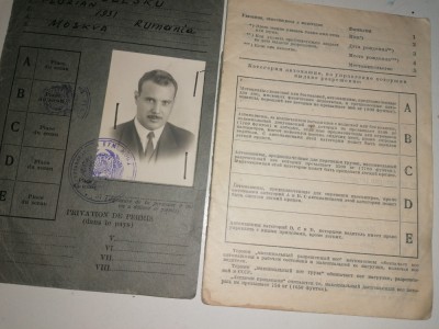 CARNET DE CONDUCERE RUSESC ANII 60 foto