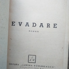Sarina Cassvan - Evadare, 1947 / EDITIE PRINCEPS