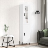 vidaXL Dulap &icirc;nalt, alb, 34,5x34x180 cm, lemn prelucrat