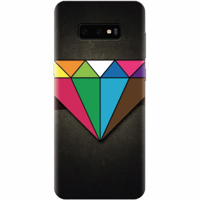 Husa silicon pentru Samsung Galaxy S10 Lite, Colorful Diamond foto