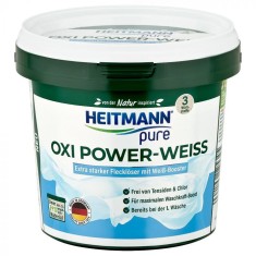 Pudra indepartat pete pentru rufe albe Heitmann Pure Oxi Power-Weiss, 500 g