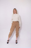 Pantaloni cargo bej Pull&amp;Bear, 38