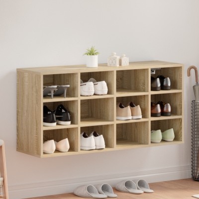 vidaXL Dulap pentru pantofi Stejar sonoma 103x30x51 cm Lemn compozit foto