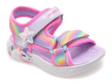 Cumpara ieftin Sandale SKECHERS mov, UNICORN DREAMS SANDAL, din material textil