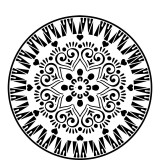 Cumpara ieftin Sticker decorativ, Mandala, Negru, 60 cm, 7269ST-2, Oem